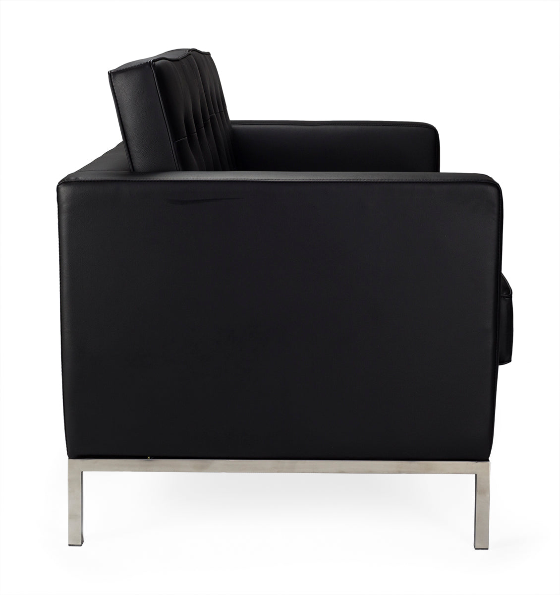 Design de sofá de 2 lugares em semi-couro Floren