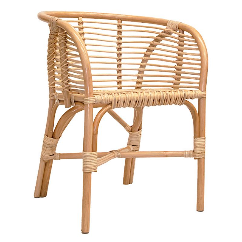 Silla de comedor ratán natural Ranya