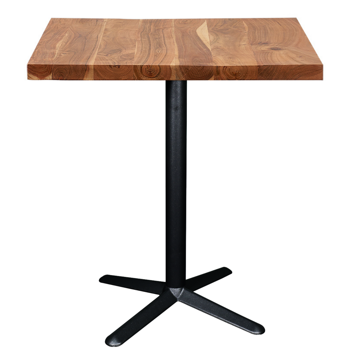 Mesa de bar industrial madera de acacia 70-80 cms Mito