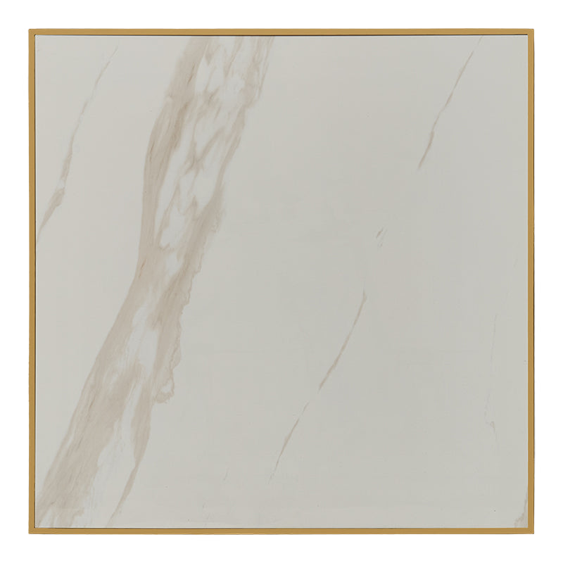 Mesa de bar alta cuadrada 70x70 borde dorado Lisboa
