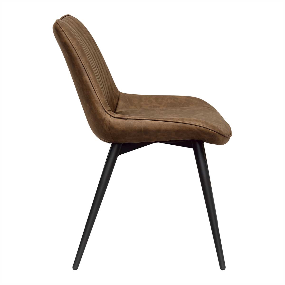 Silla comedor semipiel camel Novel