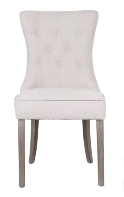 Pack de 2 Sillas de comedor Straus lino capitoné