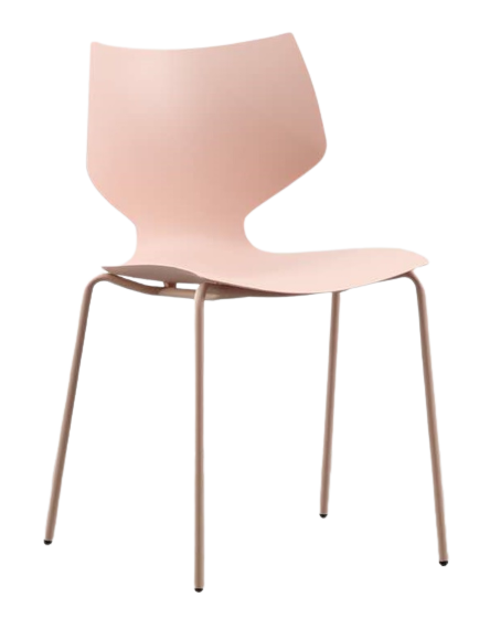 Silla de comedor diseño acero y pp Molly