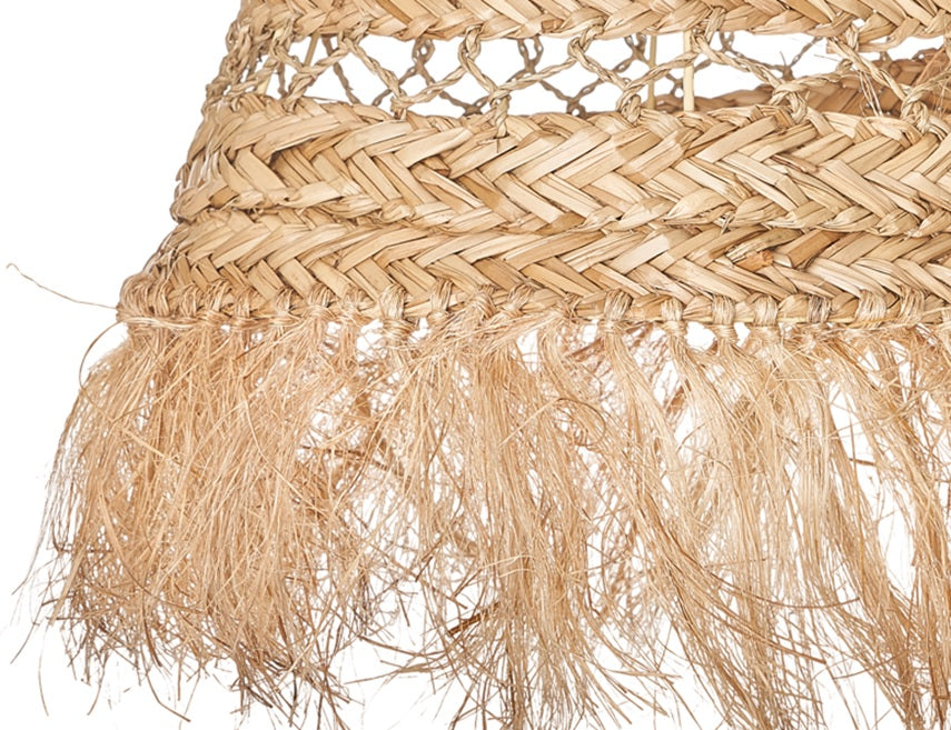 Lámpara techo seagrass natural Caroline