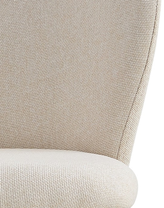 Tabouret de bar Cecilia 75cm tissu beige antitache