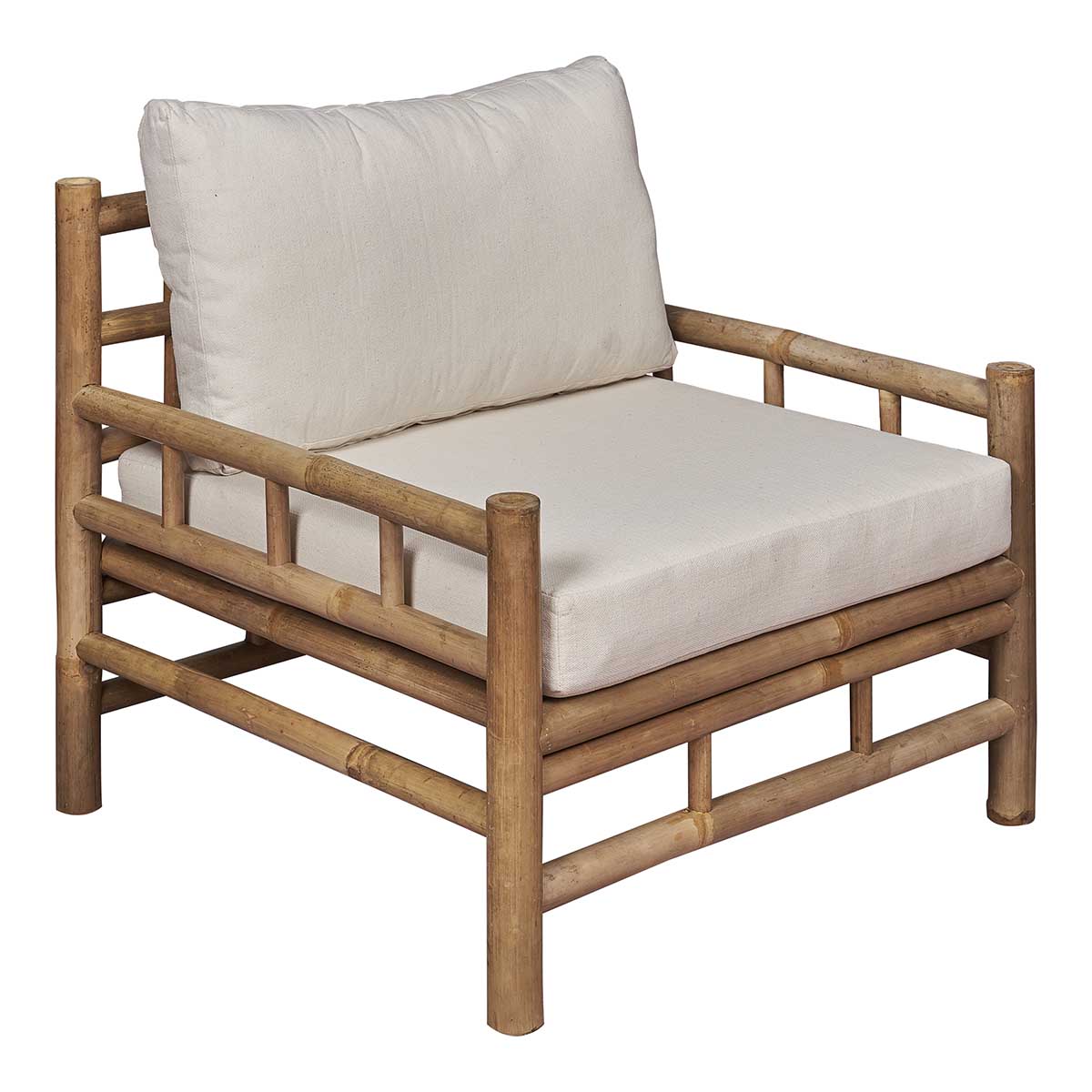 Sillón bambú 1 plaza natural Marina