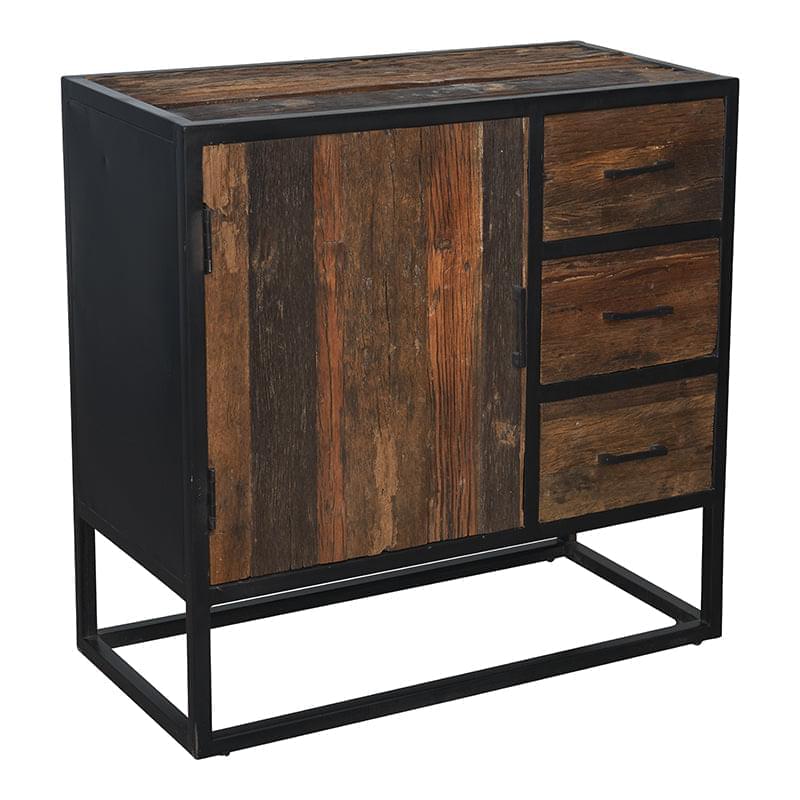 Buffet industriel en bois de manguier Ulysse