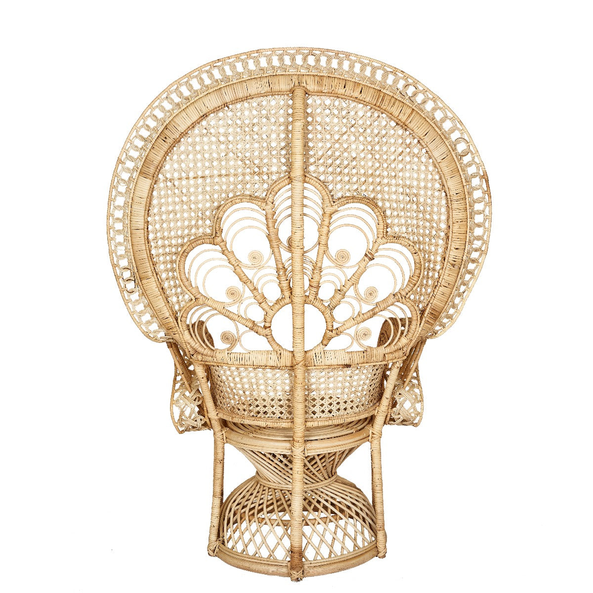 Fauteuil en rotin naturel Peacock