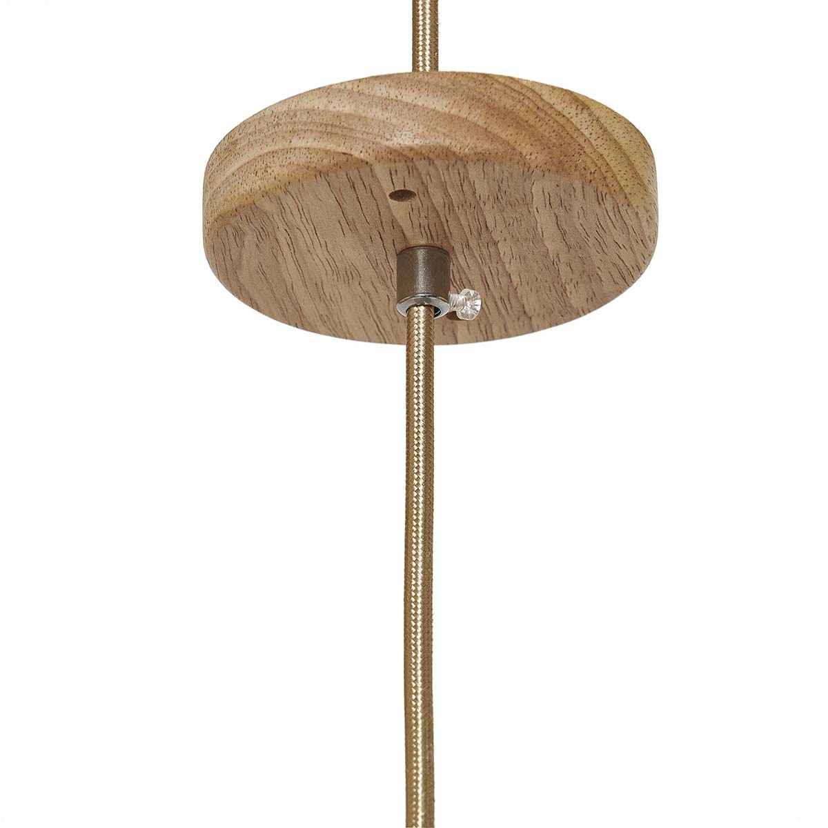 Lámpara de techo mimbre natural trenzado Dennise