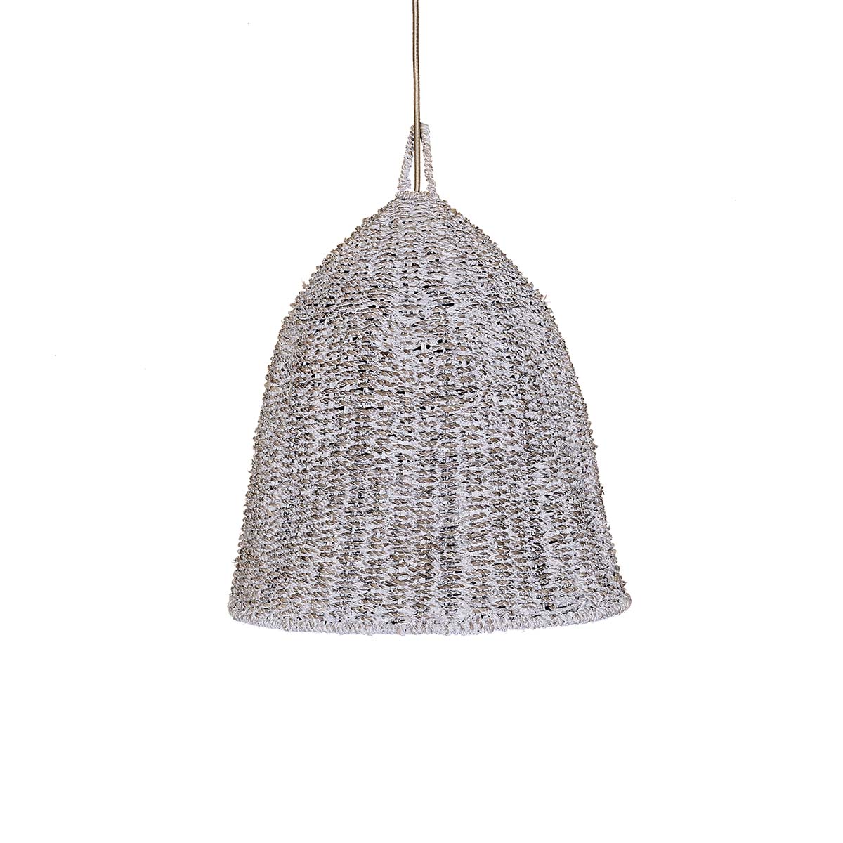 Lámpara de techo de mimbre natural trenzado Liana