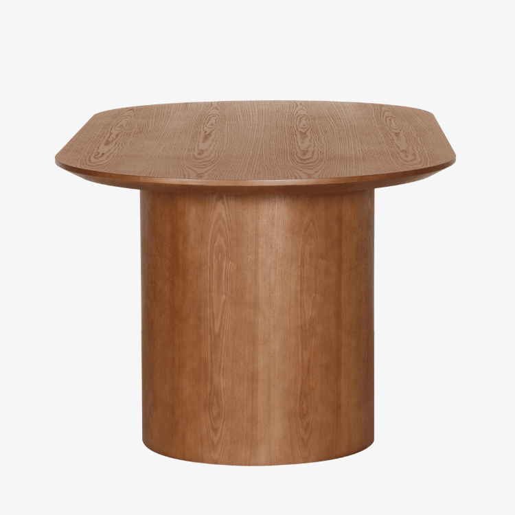 Mesa de comedor ovalada Alba madera nogal 200 - Vintahome