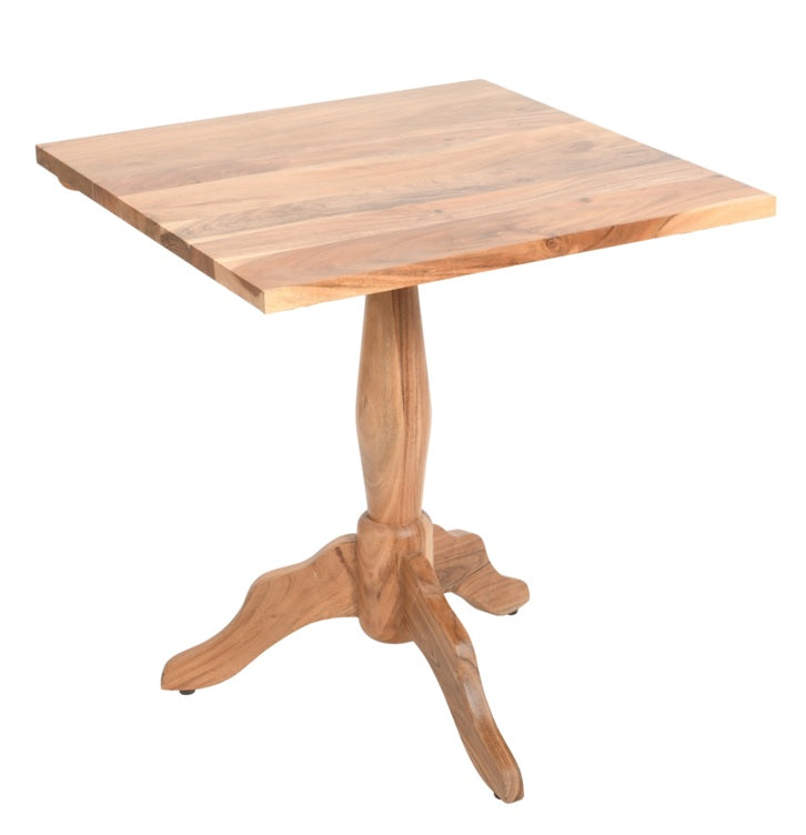 Mesa de bar 70x70 madera acacia Talo