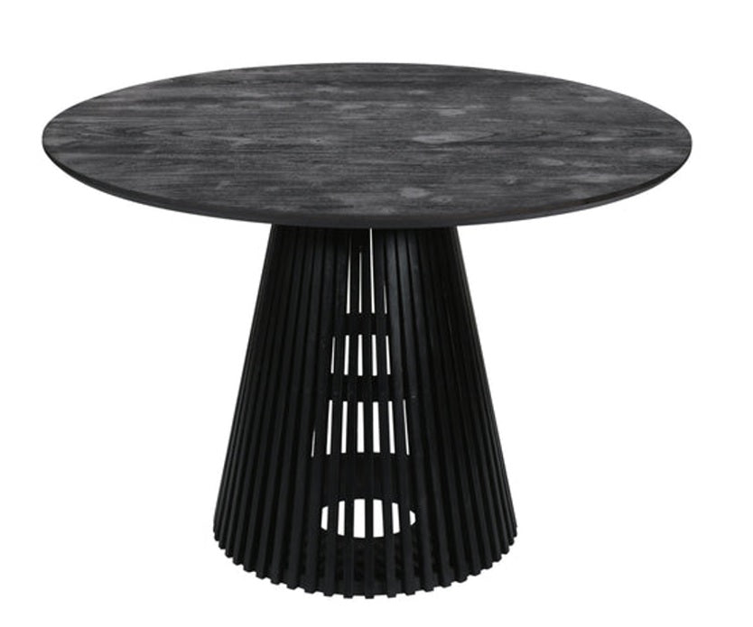 Mesa de jantar redonda em madeira de acácia 120 cm