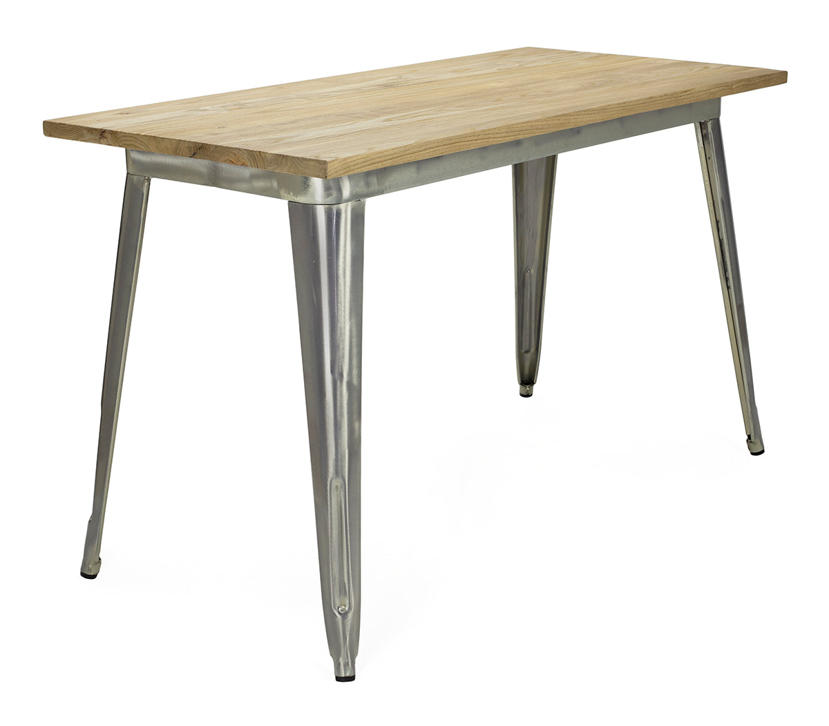 Mesa de Jantar Tolux Madeira Clara 120 Galvanizada