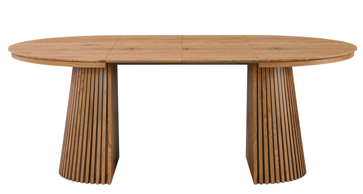 Mesa de comedor redonda extensible 120-160-200cm Eleganza