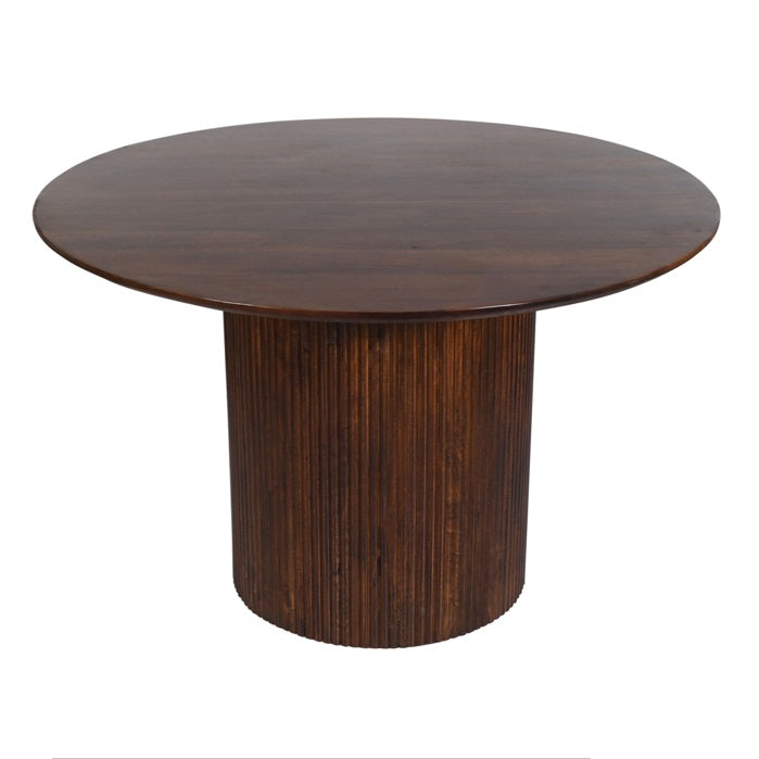 Table à manger ronde en bois de manguier Zahara
