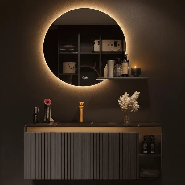 Mueble de baño 4 piezas 100-80 Olimpo lacado grafito