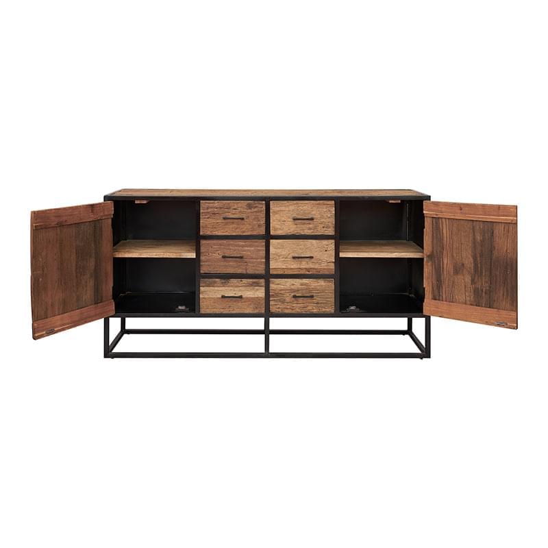Aparador de madera de mango y acero Dakota