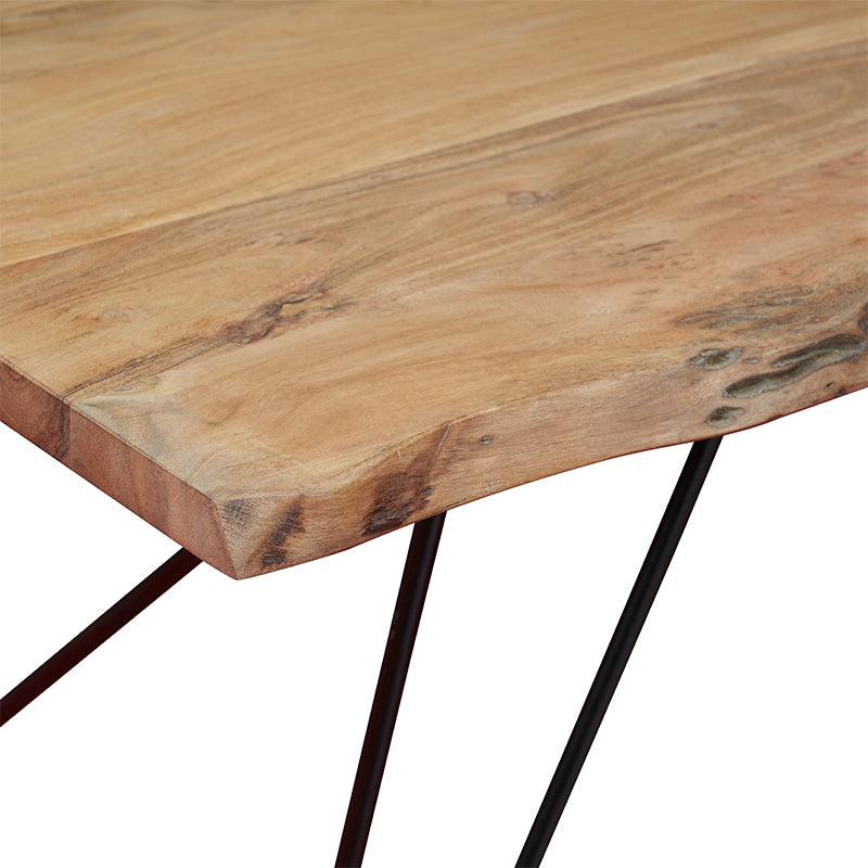 Mesa de jantar em madeira de acácia 200x90 Genebra