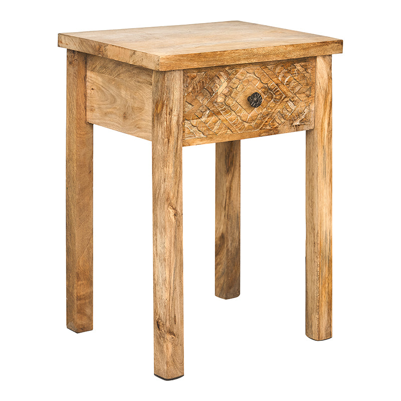 Table de chevet vintage en bois Colon