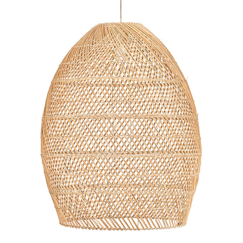 Plafonnier Claudine en osier tressé naturel D.70