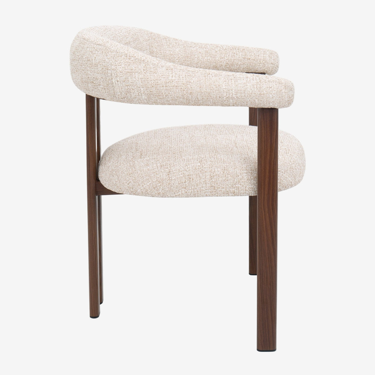 Silla de comedor escandinavo con brazos HYGGE Tapizado - Vintahome