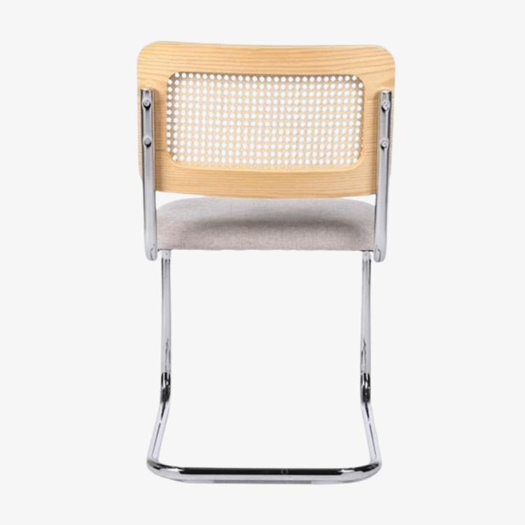 Silla de comedor ratán y tapizada Ninfa - Vintahome