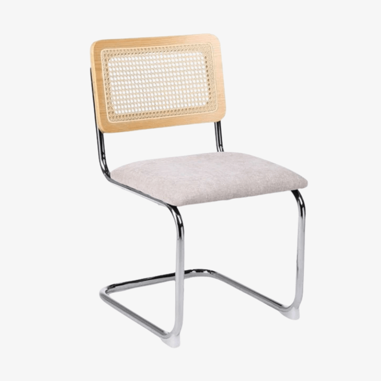 Silla de comedor ratán y tapizada Ninfa - Vintahome