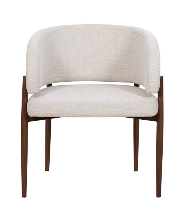 Silla de comedor reposabrazos tapizada Boras