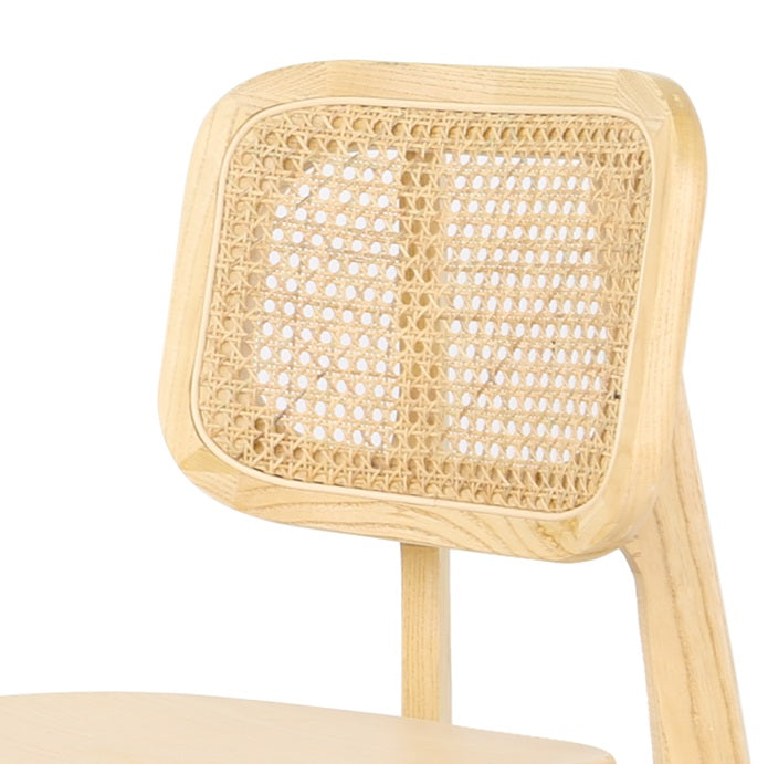 Silla de comedor de madera y chesca Selman natural new