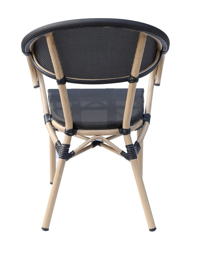 Silla parisina bistró textiline Kyoto negro