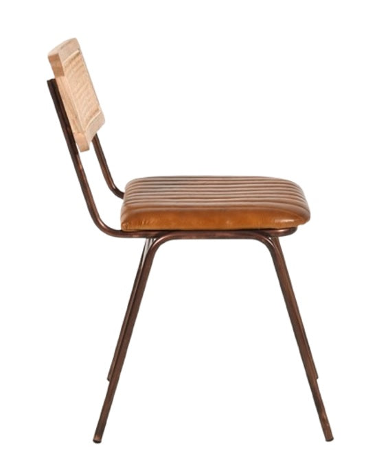 Silla comedor vintage cuero Sareh cooper