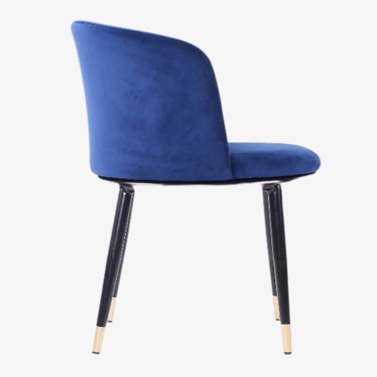 Sillon comedor terciopelo Enid Azul - Vintahome