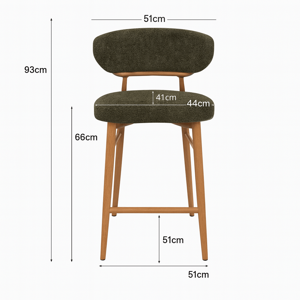Taburete de cocina Scandiwood natural - Vintahome