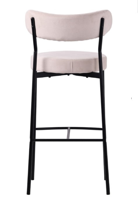 Tabouret Nordic Matis en velours 75 cm