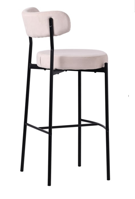 Tabouret Nordic Matis en velours 75 cm