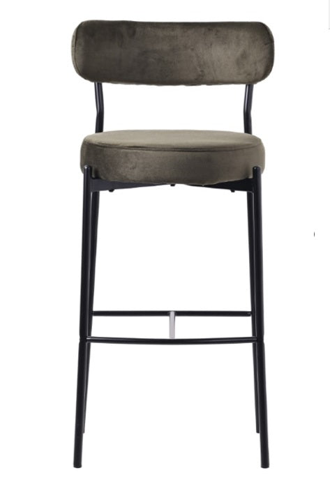 Tabouret Nordic Matis en velours 75 cm