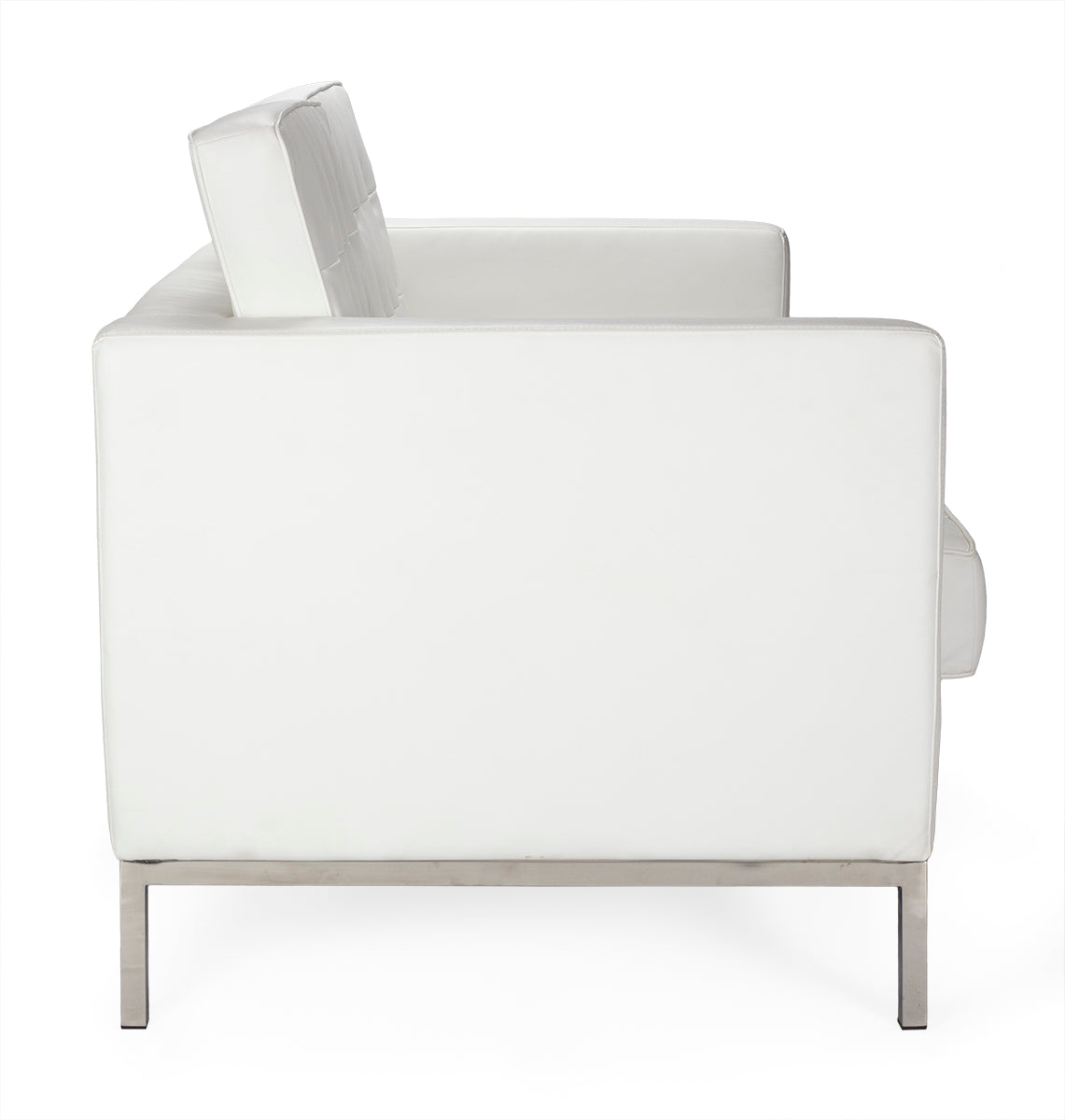 Design de sofá de 2 lugares em semi-couro Floren