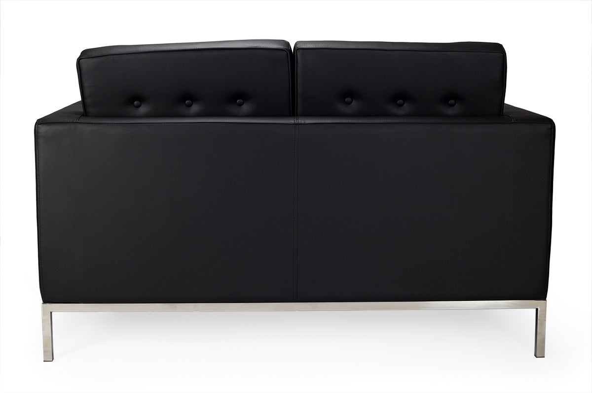 Design de sofá de 2 lugares em semi-couro Floren
