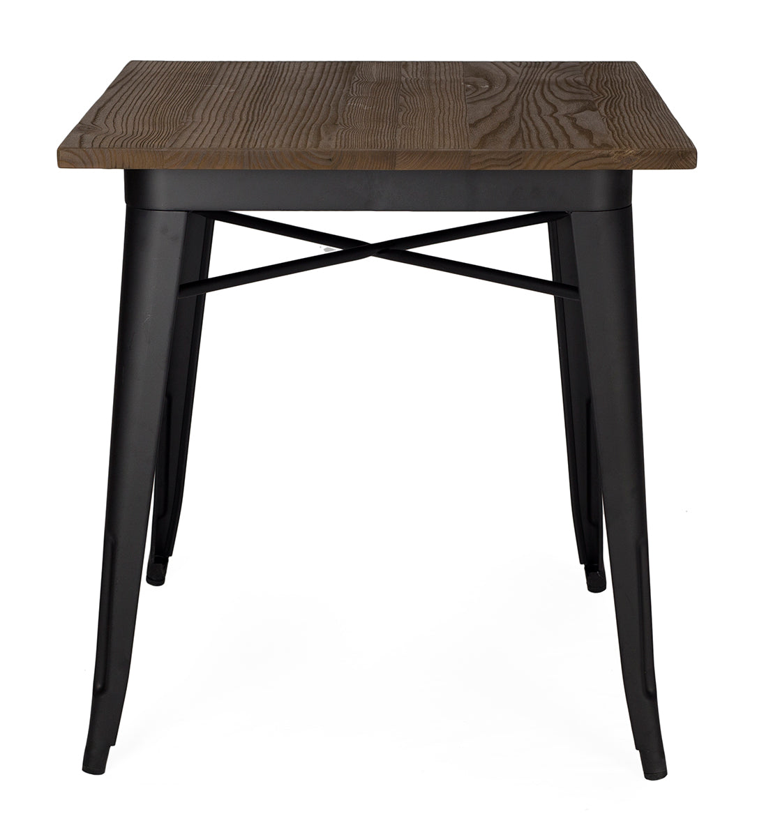 Mesa comedor industrial Tolux Madera negro mate - Vintahome
