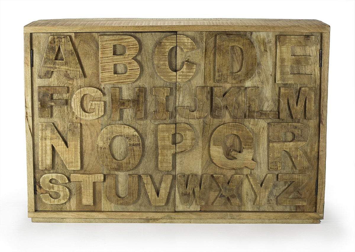Gabinete de madera Alphabet - Vintahome