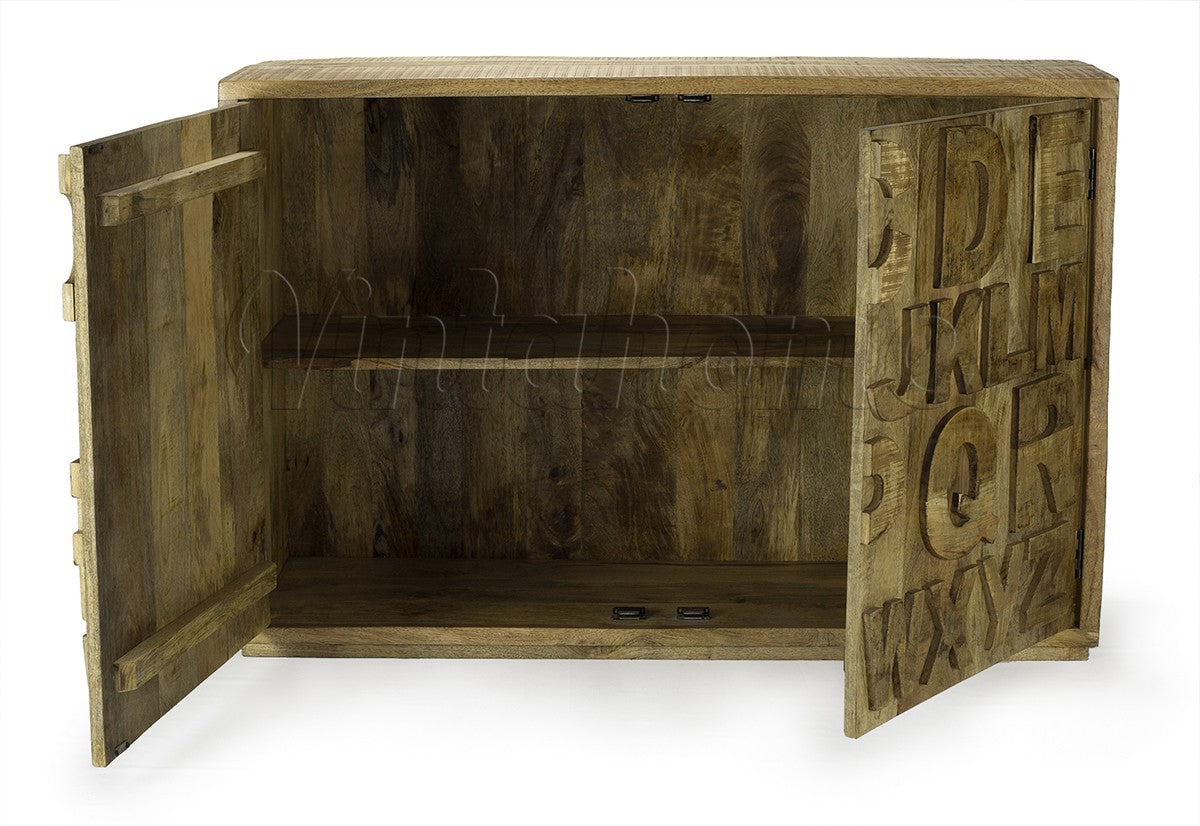 Gabinete de madera Alphabet - Vintahome