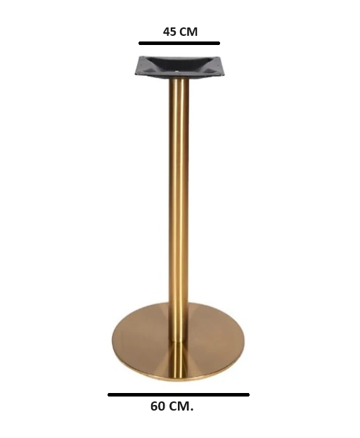 Base de mesa inox oro 45-50-60 cm