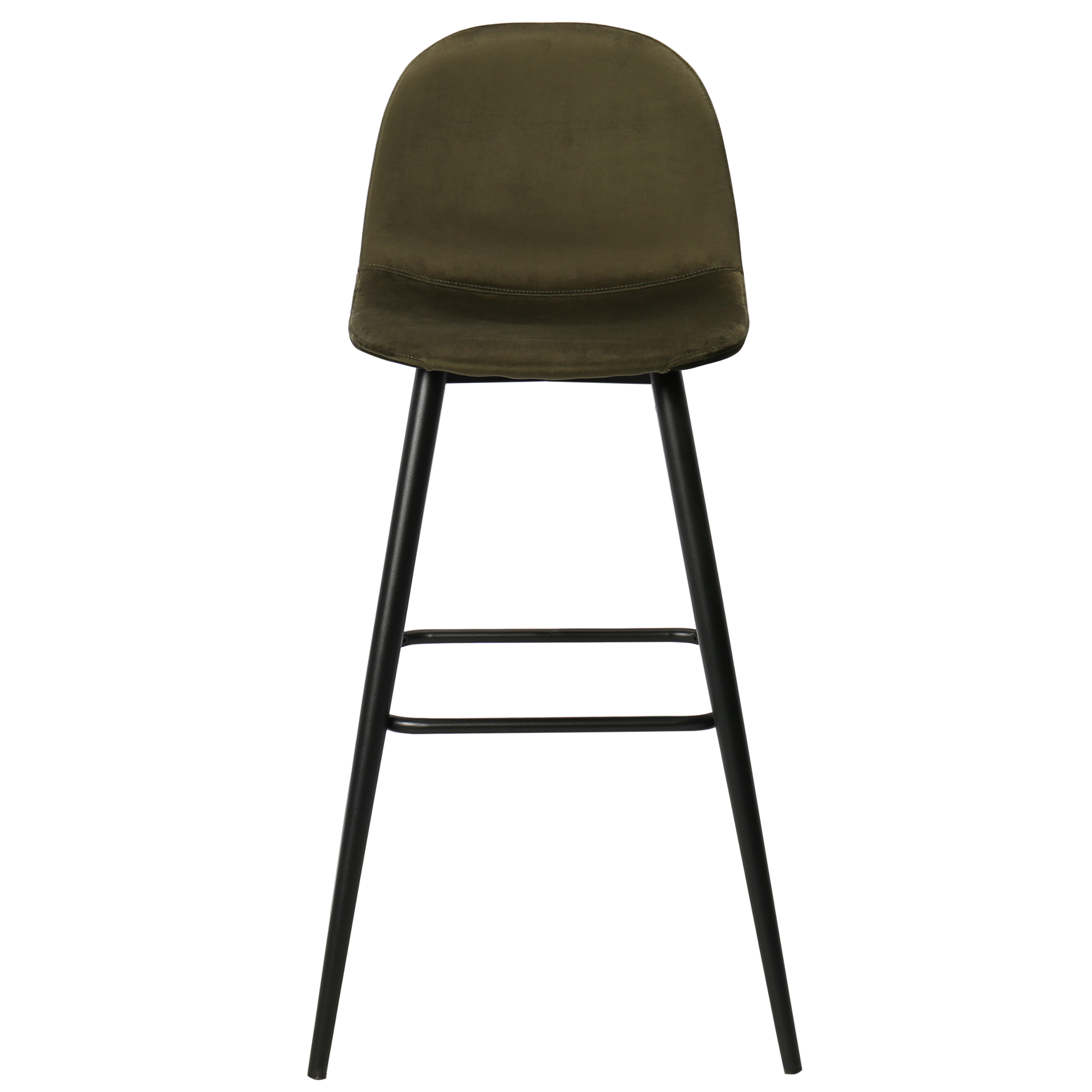 Tabouret de bar Bravus en velours H75cms