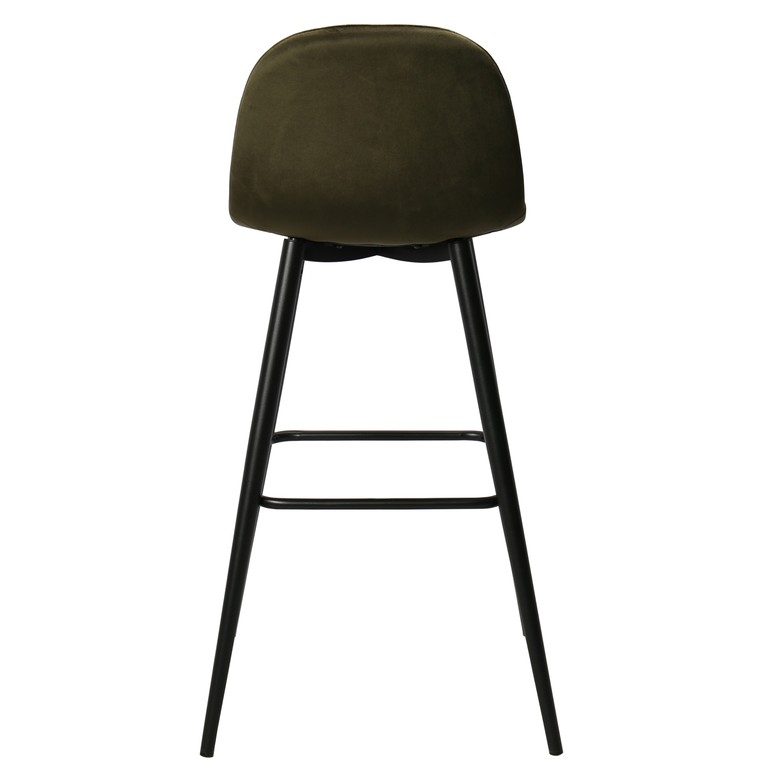 Tabouret de bar Bravus en velours H75cms