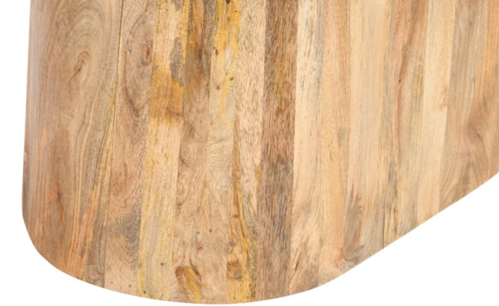Mesa de comedor ovalada de madera de mango 220x110 Milano