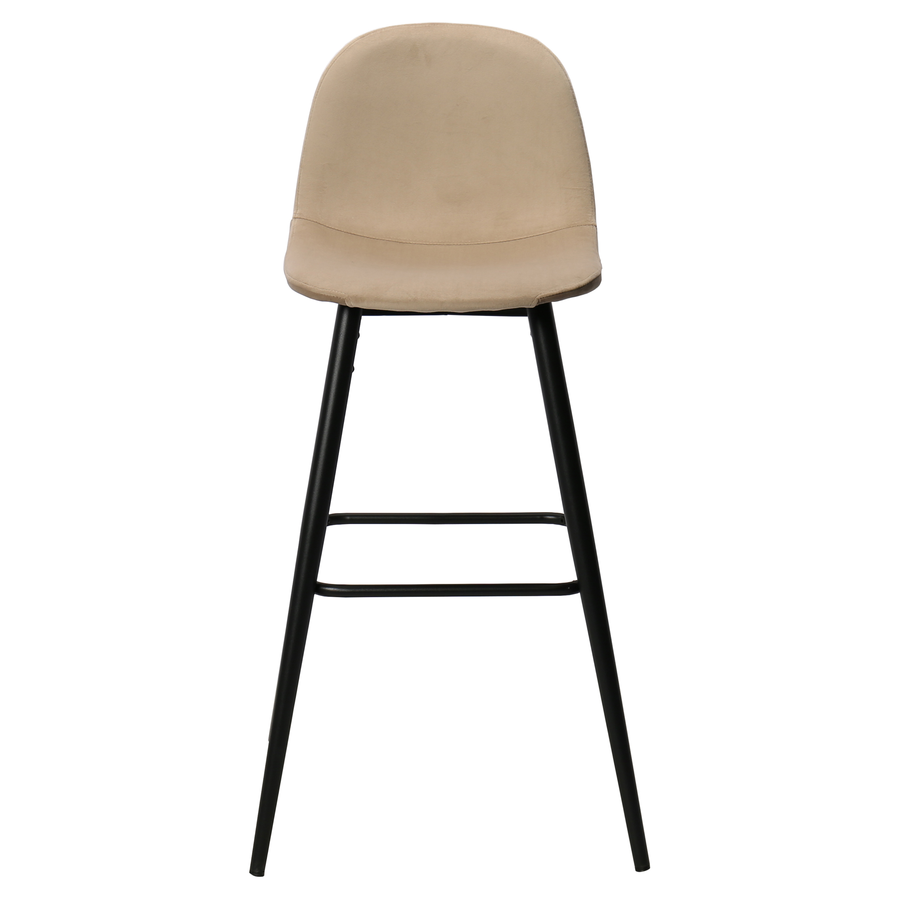 Tabouret de bar Bravus en velours H75cms