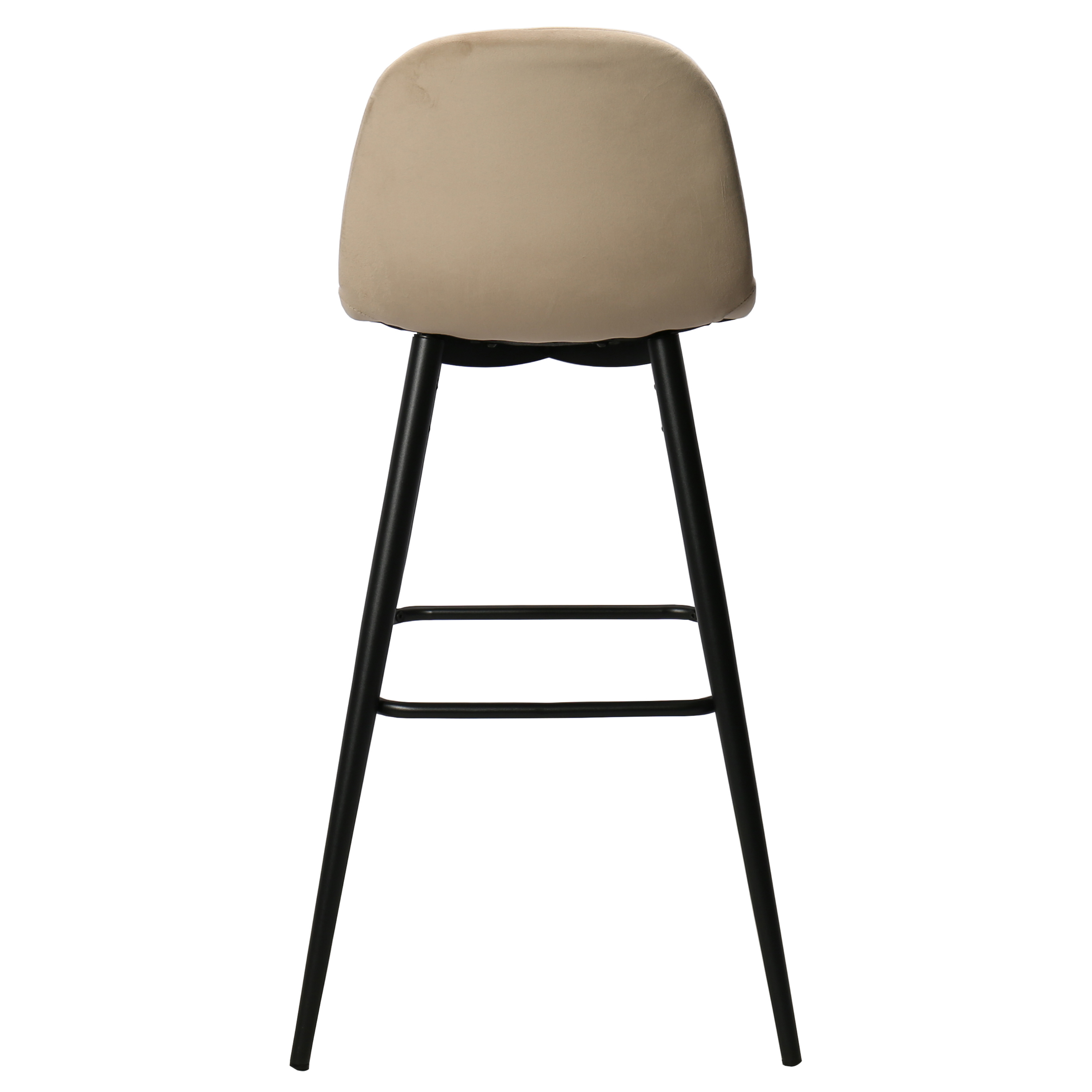 Tabouret de bar Bravus en velours H75cms