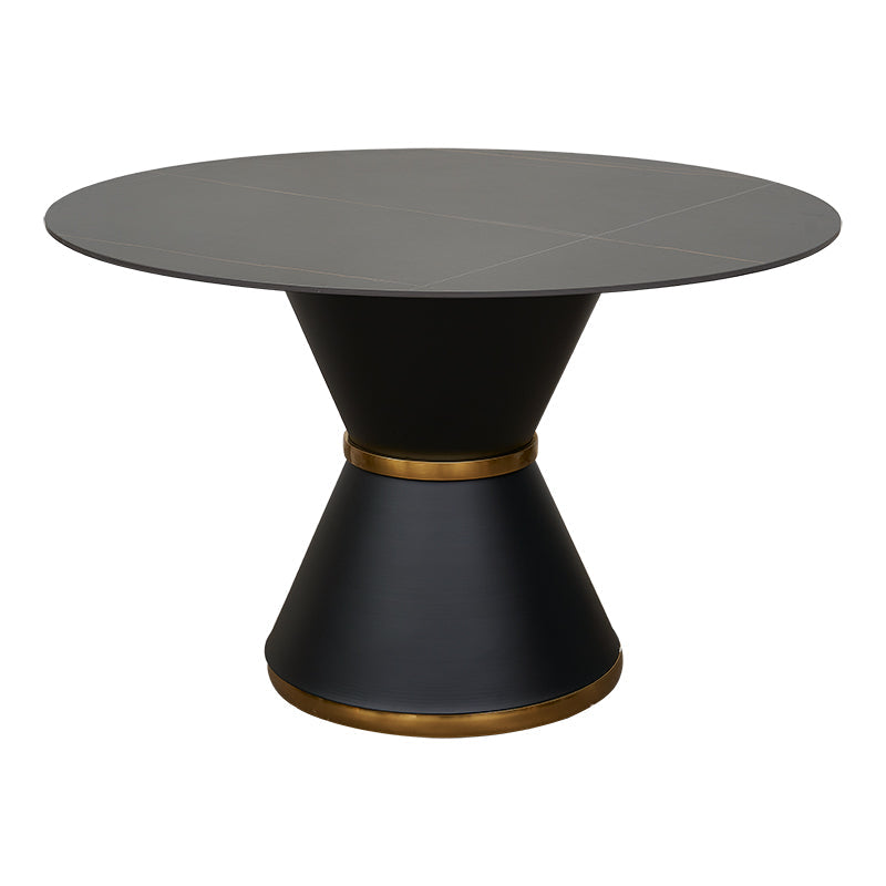 Mesa de comedor piedra sinterizada redonda 130cm Alia