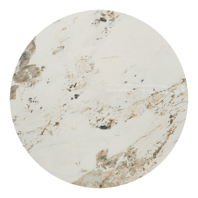 Mesa de comedor piedra sinterizada redonda 130cm Alia